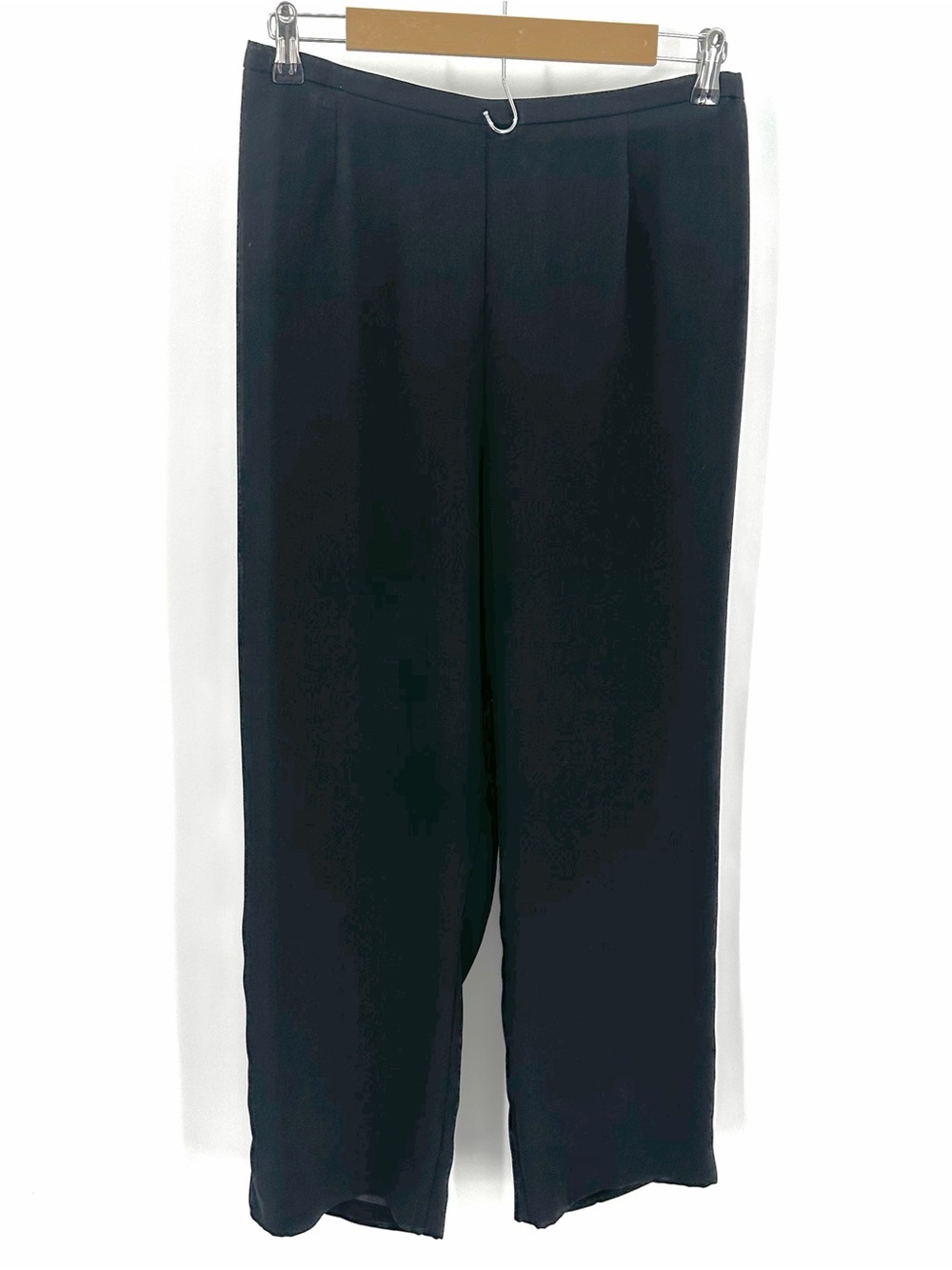 Perceptions Pants Women’s 14 Black Slacks Polyester Back Zip 28” Inseam